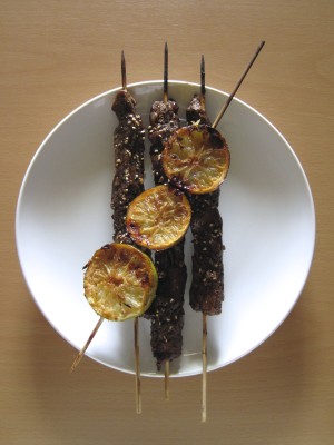 Tamarind Lime Beef Skewers