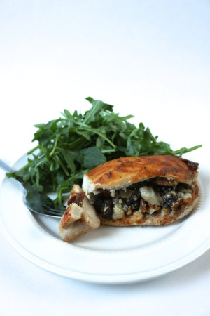 Apricot Ricotta Chicken with Honey Mustard Glaze | A delicious combination of cheese, fruit, and nuts are stuffed into chicken which is then glazed in a tangy honey mustard sauce | eatsomethingdelicious.com