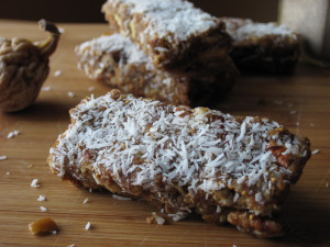 Spiced Fig Bars | Cardamom spiced fig bars are a great paleo snack to make ahead and pack up with your lunch. | eatsomethingdelicious.com