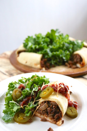 Paleo Taco Ring | My family's much loved Pampered Chef recipe made paleo using my grain free multipurpose dough. | eatsomethingdelicious.com