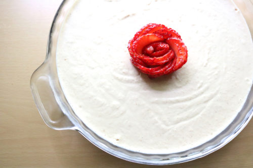 Lemon Cheesecake | A vegan, paleo lemon cheesecake made from cashew cheese. Crushed cinnamon pecans mimic a graham cracker crust, making it naturally gluten free. | eatsomethingdelicious.com