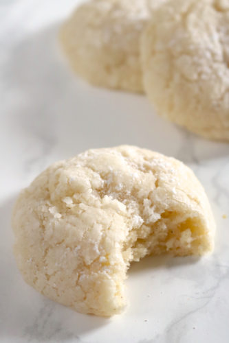 Gooey Butter Cookies | Gooey butter cake in the form of cookies. These gooey butter cookies use all dairy free and gluten free ingredients but taste just as good as the original. | eatsomethingdelicious.com